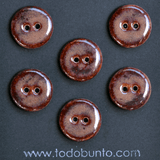 18mm (neu) ceramic buttons peppered plum