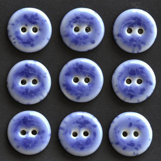 9 pcs. 18mm porcelain buttons purple haze
