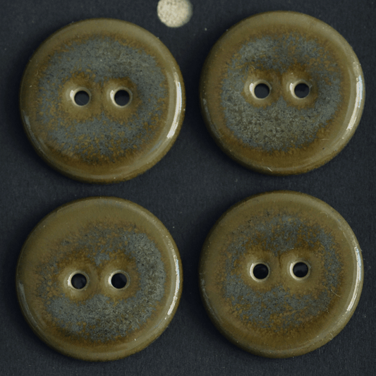 15-16 mm ceramic buttons army green