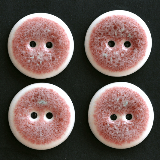 4 pcs. 22-23 mm porcelain buttons marshmallow
