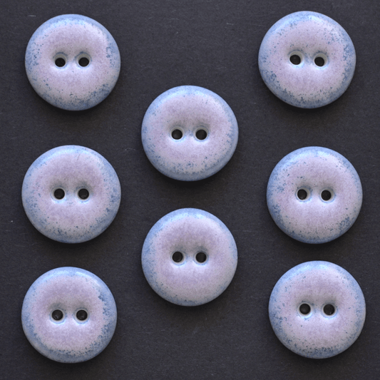8 pcs. 17-18mm  porcelain  buttons lilac matte