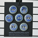 7 pcs. 20mm porcelain buttons swirl