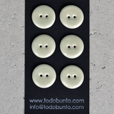6pcs. 22mm porcelain buttons opal