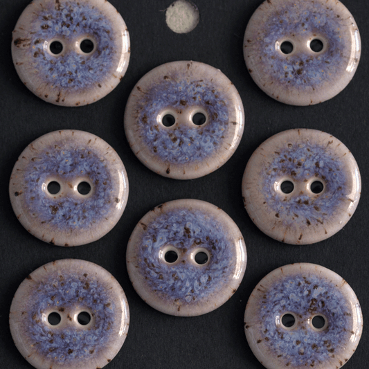 20-21 mm porcelain buttons blueberry jogurt
