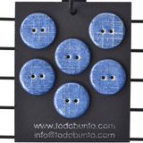 6 pcs. 22-23 mm porcelain buttons Karo