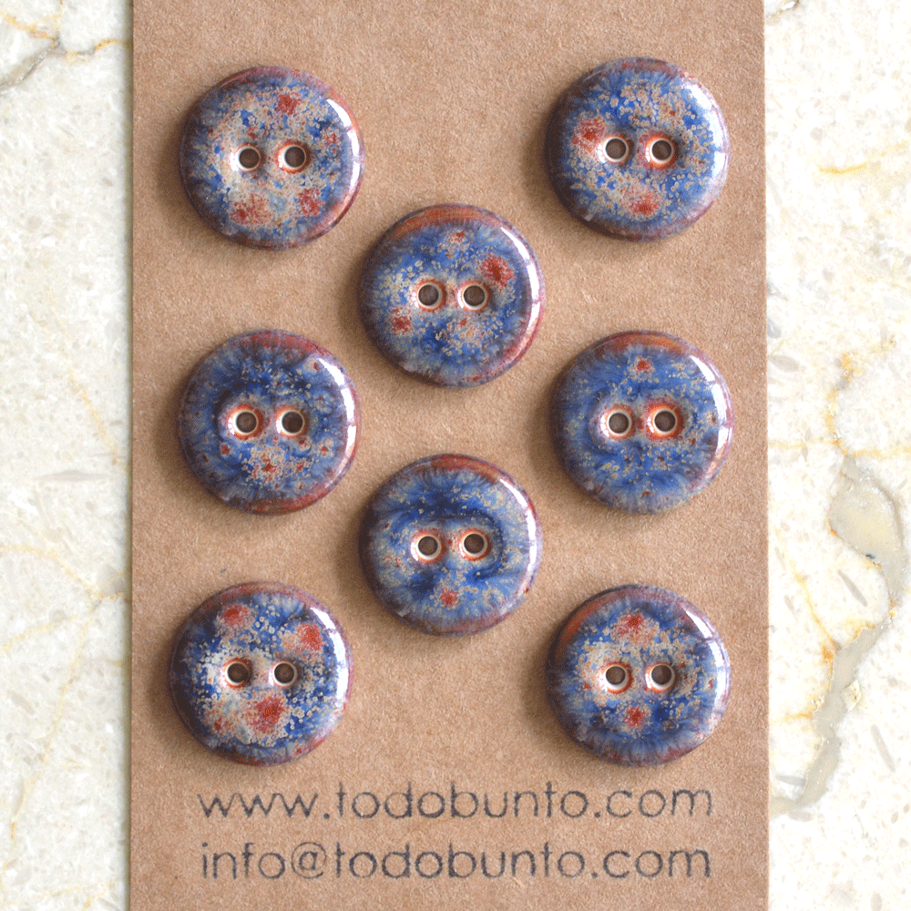 17/18mm porcelain buttons fireworks