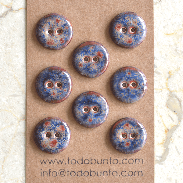 17/18mm porcelain buttons fireworks