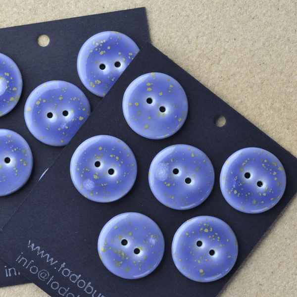 6pcs. 22-23mm porcelain buttons gartensia