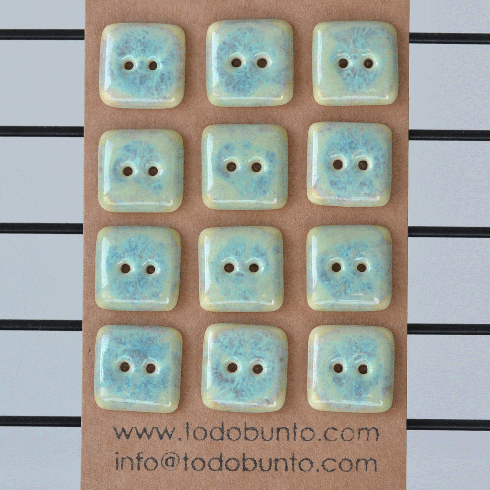16x16mm ceramic buttons nacre