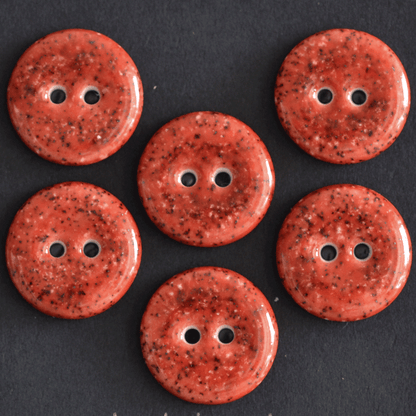 17-18mm porcelain buttons strawberry