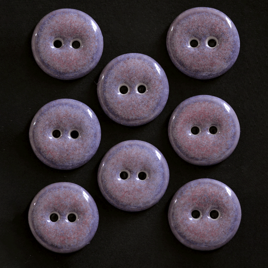 18 mm porcelain buttons amethyst