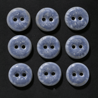 9 pcs. 15-16 mm porcelain blue lilac