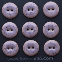 9 pcs. 17-18mm  porcelain  buttons blueberry yogurt