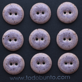 9 pcs. 17-18mm  porcelain  buttons blueberry yogurt
