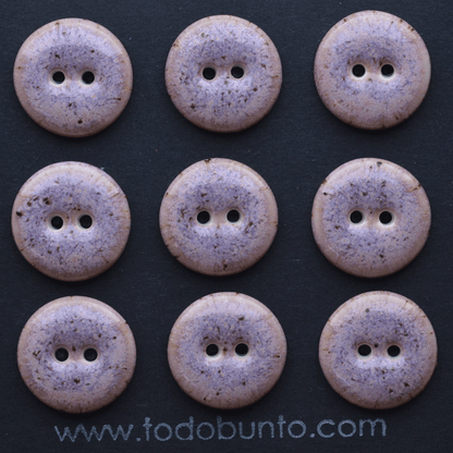 9 pcs. 17-18mm  porcelain  buttons blueberry yogurt
