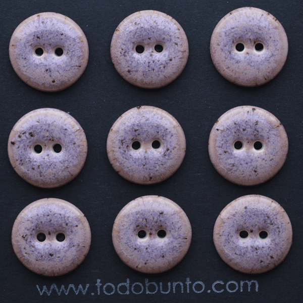 9 pcs. 17-18mm  porcelain  buttons blueberry yogurt