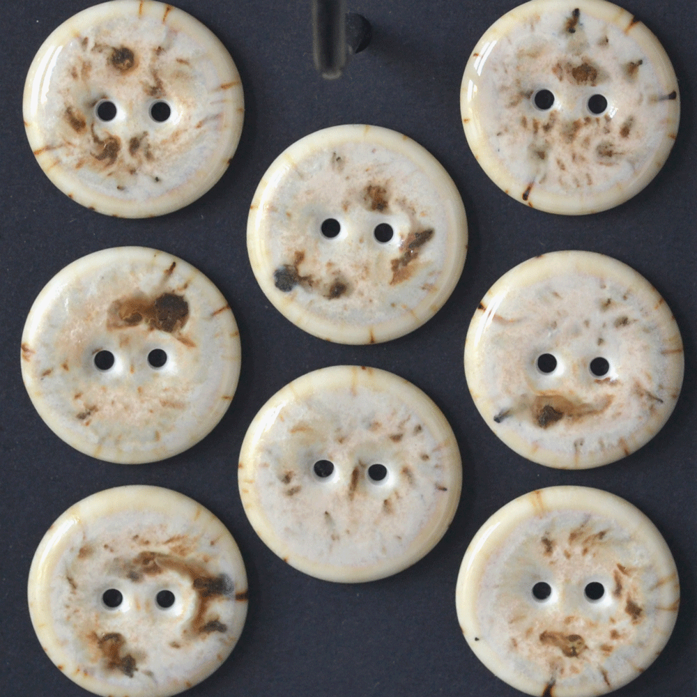 22-23 mm porcelain buttons cappuccino