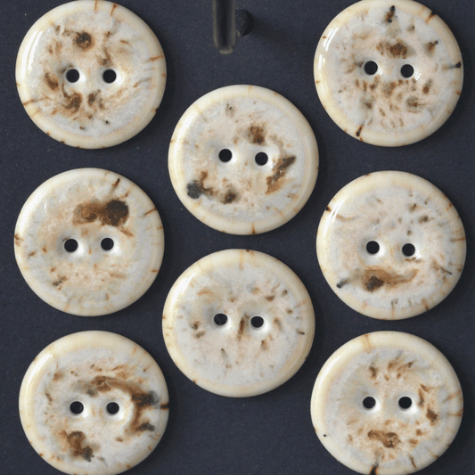 22-23 mm porcelain buttons cappuccino