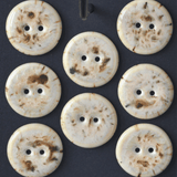 22-23 mm porcelain buttons capuccino