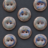 8 pcs. 17/18mm porcelain buttons fireworks