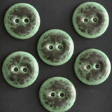 17-18 mm porcelain buttons black/green