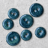 6 pcs. 23mm porcelain buttons northern lights