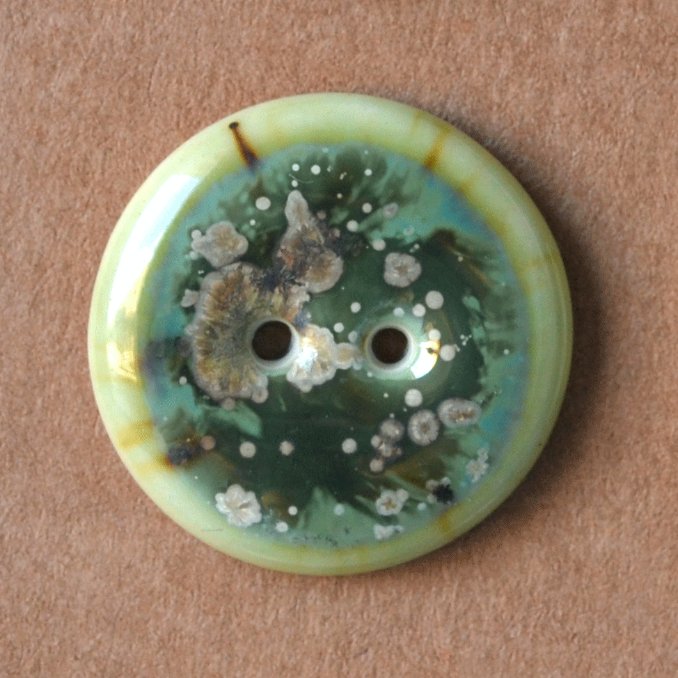 22mm porcelain buttons seaweed