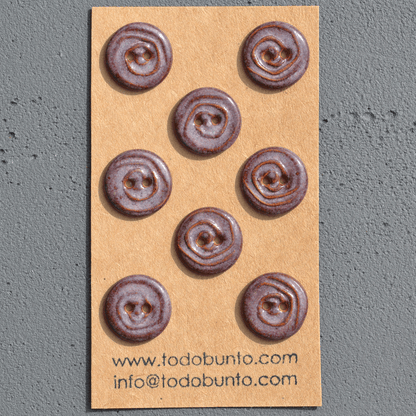 18mm ceramic buttons curls (merlot)