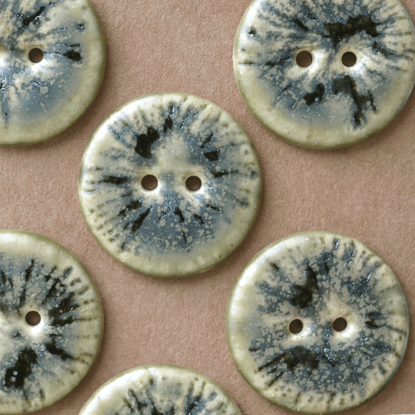 8 pcs. 23mm ceramic buttons splash