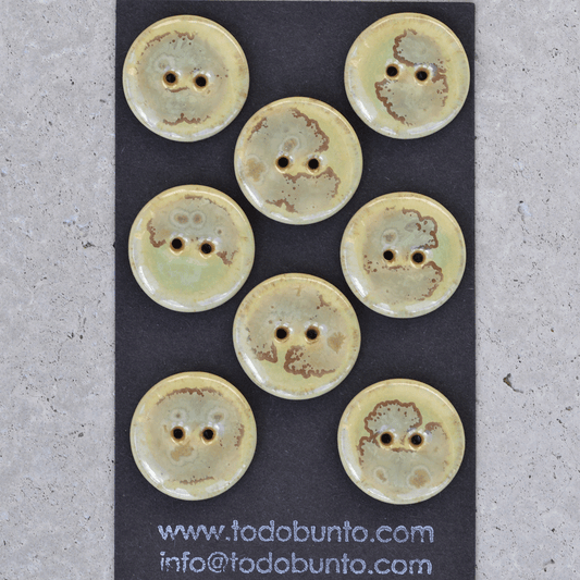 22-23mm ceramic buttons vanille