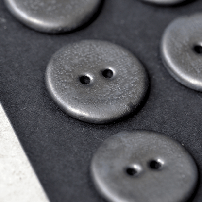 6 pcs. 23mm ceramic buttons graphite