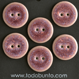 6 pcs. 22-23 mm ceramic buttons magenta sky