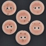 6 pcs. 22-23mm porcelain  buttons morganit