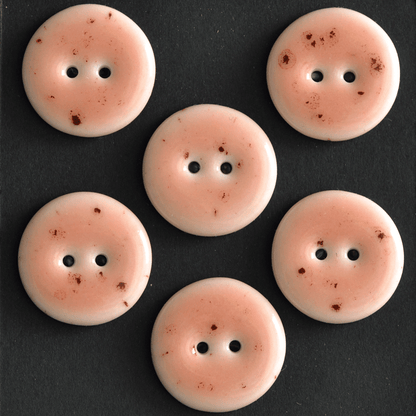 6 pcs. 22-23mm porcelain  buttons morganit