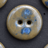 8 pcs. 18mm ceramic buttons blue crystal
