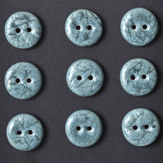 9 pcs. 15-16 mm porcelain buttons twigs