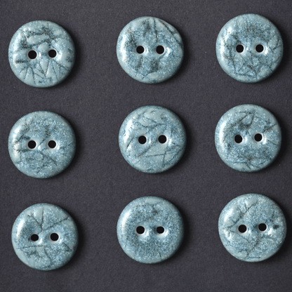9 pcs. 15-16 mm porcelain buttons twigs