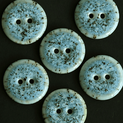 21 mm porcelain buttons blue spruce