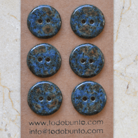 6 pcs. 23mm ceramic buttons storm