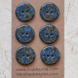 6 pcs. 23mm ceramic buttons storm