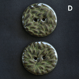 2 pcs. 27-28 mm ceramic buttons green