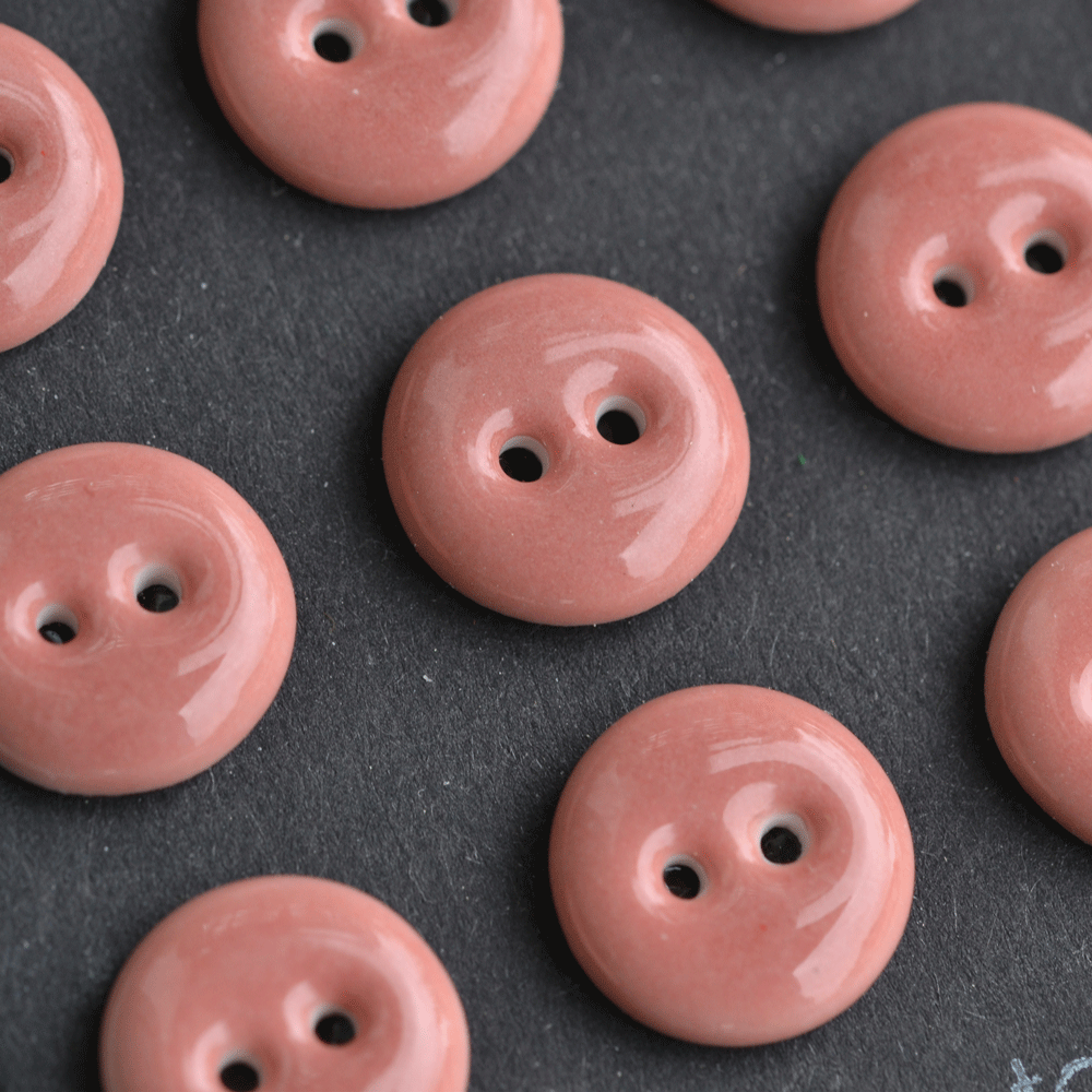 15-16mm porcelain buttons rosewood