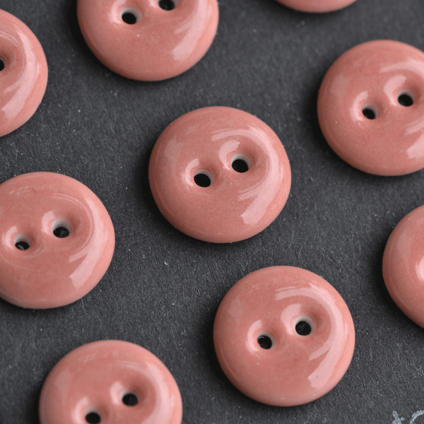 15-16mm porcelain buttons rosewood
