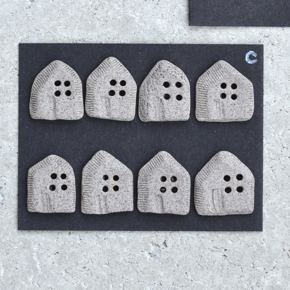 ceramic buttons houses