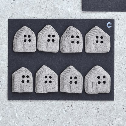 ceramic buttons houses