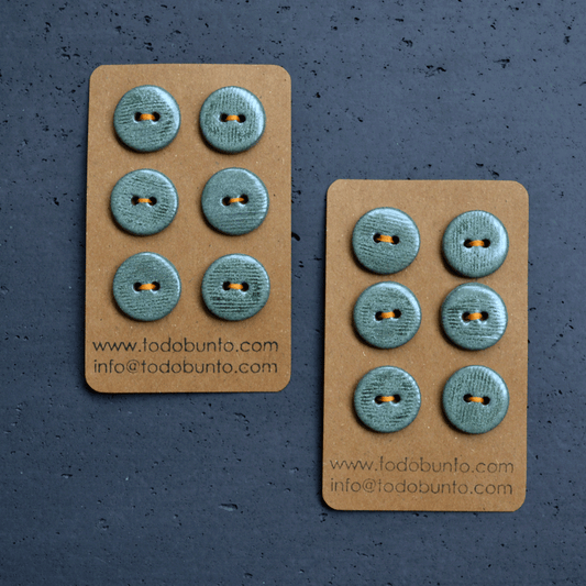 6 pcs 18mm ceramic buttons stripes