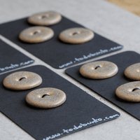 23mm Handmade Keramikknöpfe Beige