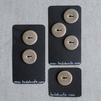 23mm Handmade Keramikknöpfe Beige