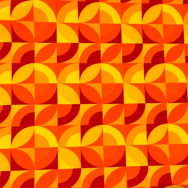 Softshell mit geometrischem Muster (Orange) 0,25m